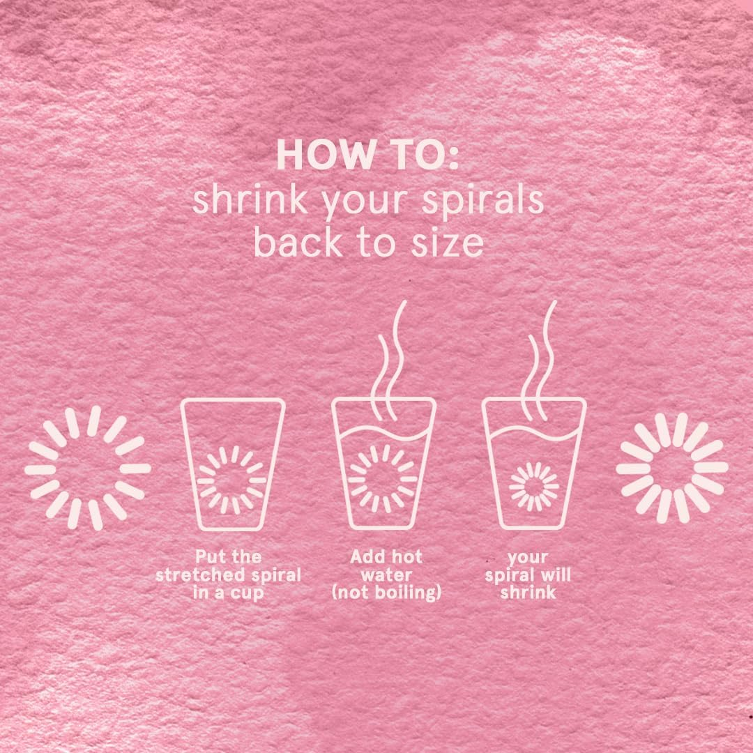 Invisibobble Original Extra Care Twirl Boss Spiral Hair Scrunchie Set, Purple & Red, Especially Gentle on Hair, against Hair Breakage and Split Ends, without Imprint, Pack of 6 image number 5