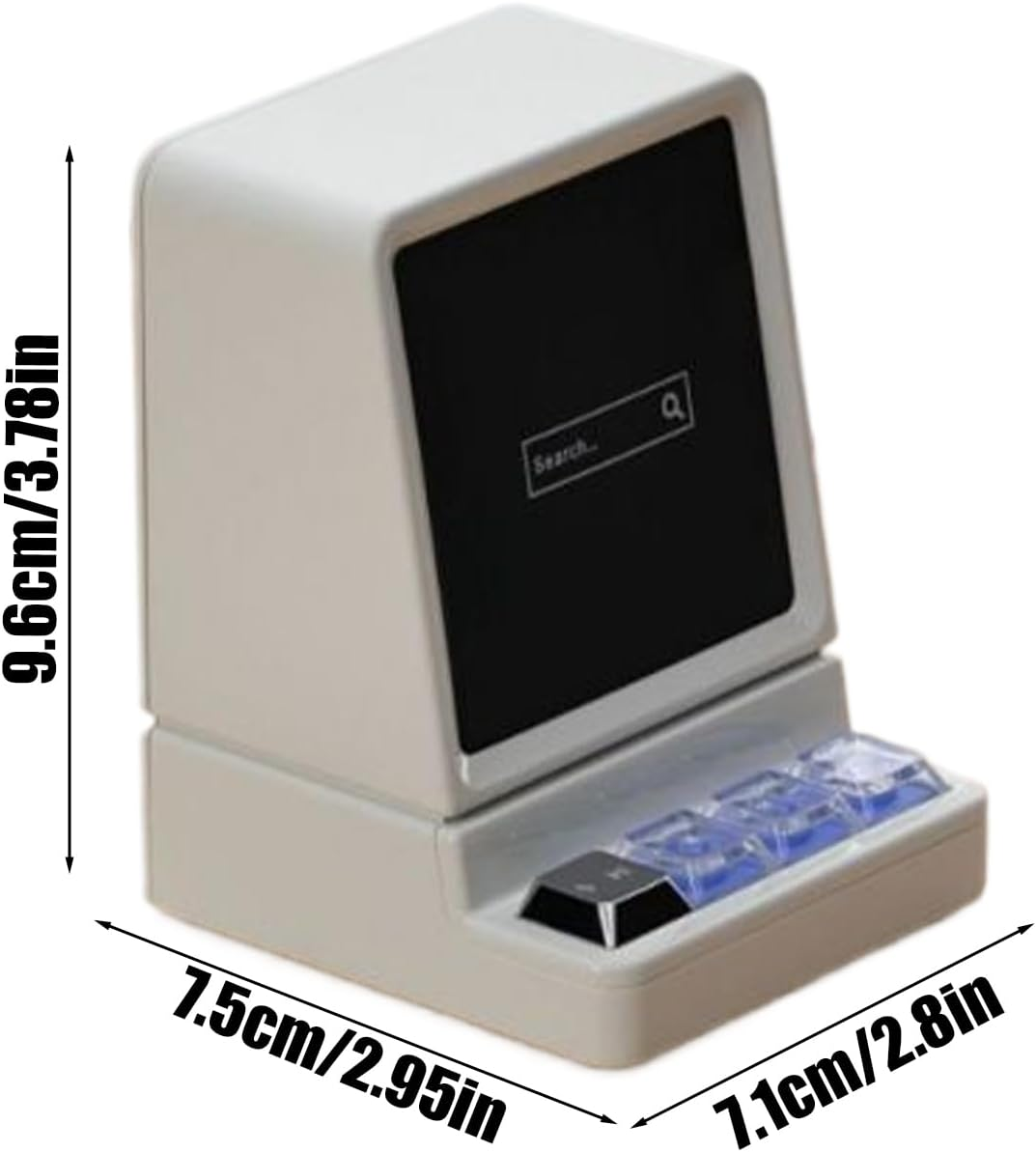 Phone Stand with Speaker | Home Cellphone Mount with Audio,Portable Computer Shape Phone Stand with Wireless Speaker and RGB Light for Study Room, Bedroom, Workplace, Travel image number 6