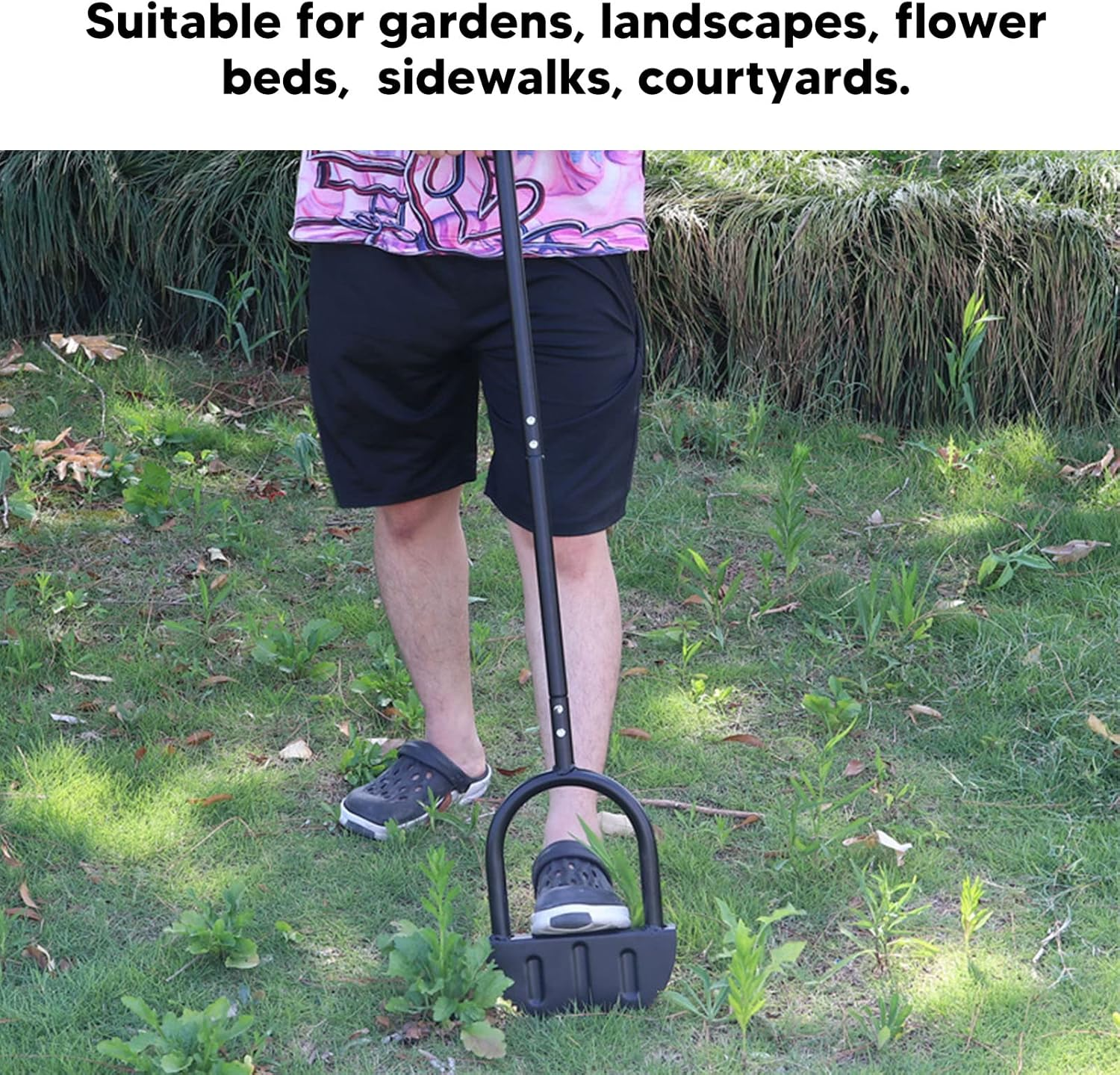 Half Moon Edger Lawn Tool, Manual Lawn Edger - Border Edger, Half Moon Lawn Edger, Garden Spade Shovel with Ergonomic Handle for Lawn, Garden, Sidewalk image number 4