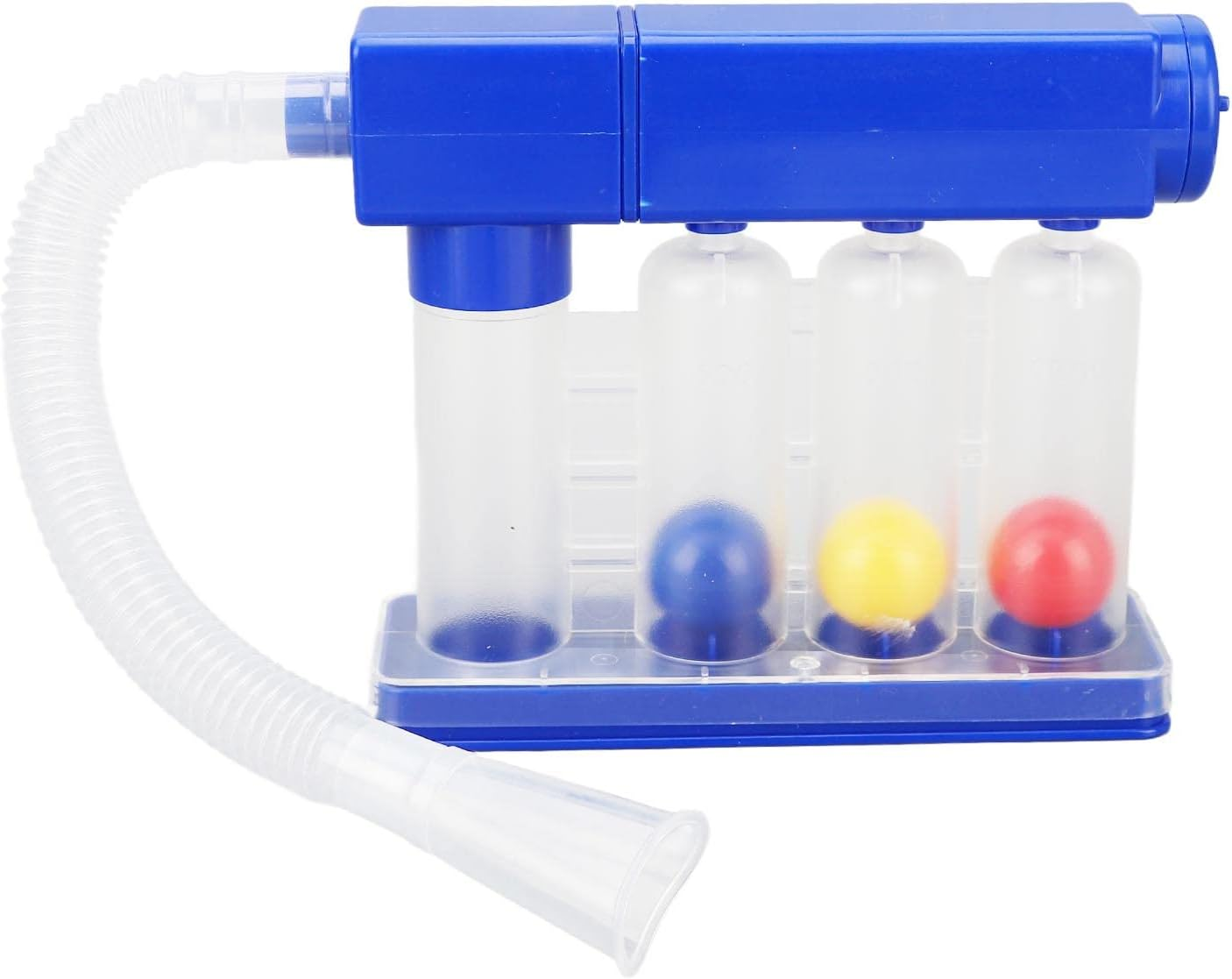 Deep Breathing Lung Exerciser, 3 Color Coded Balls, 600Cc to 1200Cc Breath Measurement System, Deep Breathing Exercise for Lung Recovery, Deep Breathin Training for Most People