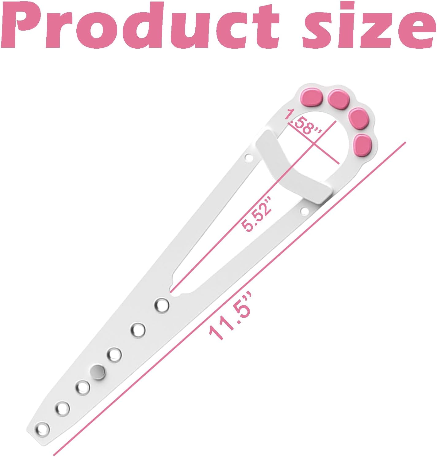 Treayes Pet Door Holder, Cat Door Latch Easy to Install Keep Dogs Out for Bedroom (White)