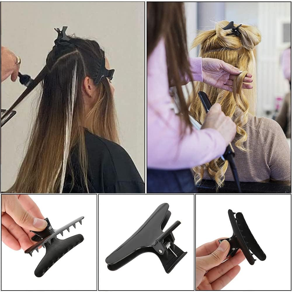 KAIAIWLUO Butterfly Hair Clips, 12 X Butterfly Hair Clips, Non-Slip Hair Claw Clips, Hair Accessory for Women, 8 Cm image number 1