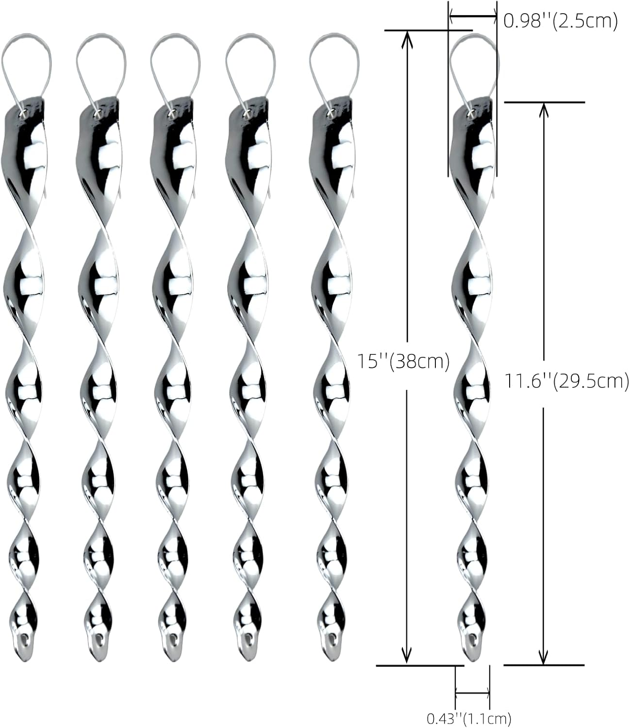 Wlzll Bird Deterrent Kit &ndash; 6 Reflective Scare Rods & 80M Reflective Tape &ndash; Visual Bird Repellent for Gardens, Trees & Roofs (Repels Pigeons, Woodpeckers & More) image number 3