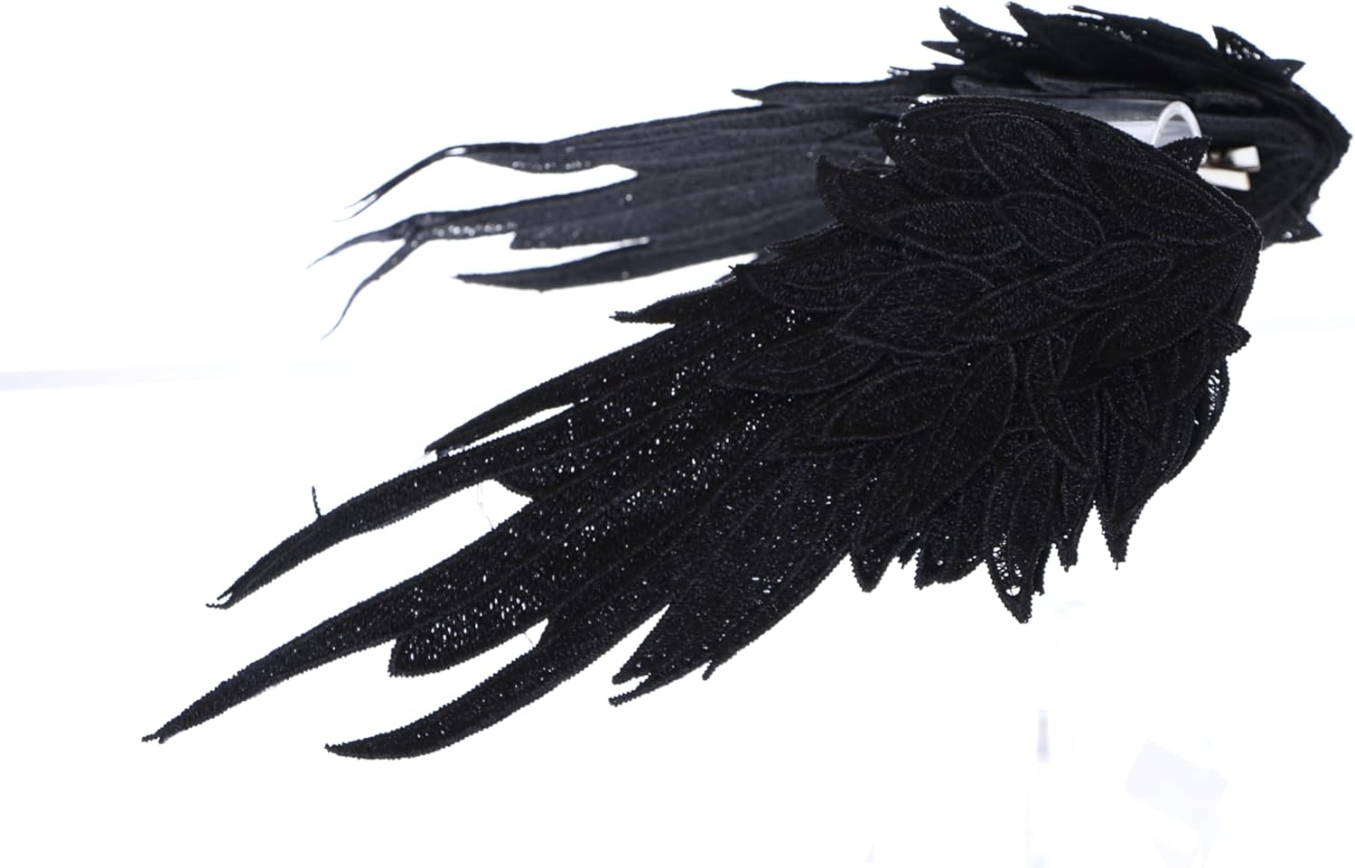 C-108-2 Black Angel Wings Goddess Hair Clips Gothic Lolita Party Celebration Hair Accessories Head Accessory image number 1