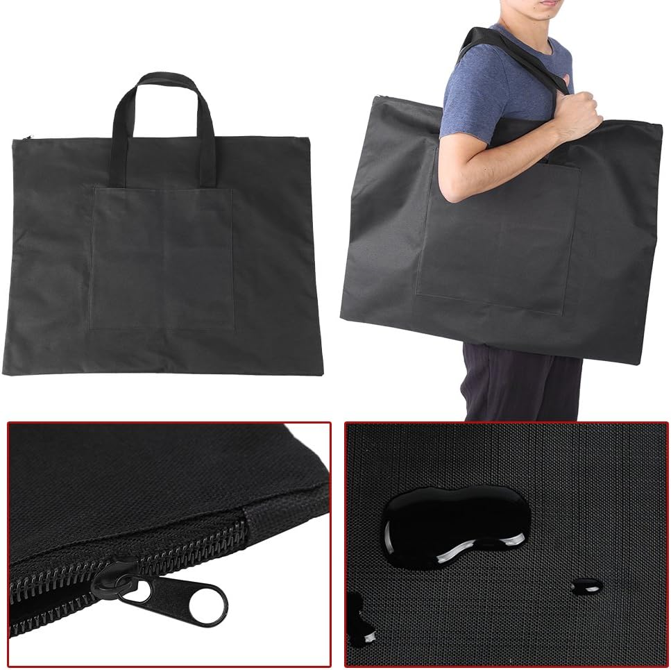 Painting Board Case, A2 Drawing Painting Board Storage File Bag 21.2 X 27.1Inch Thickened Waterproof Document Carry Case Portable Drawing Oxford Canvas Handbag
