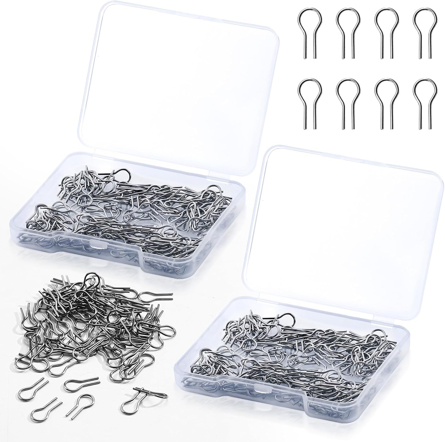 200 Pcs High Fire Wire for Ceramic R Hanging Burning Needle Jump Ring Opener Glass Fusing Supplies Stained Glass Supplies Nichrome Wire for Ceramic for DIY Pendant, Ceramic Ornaments, Fusing (Silver) image number 5