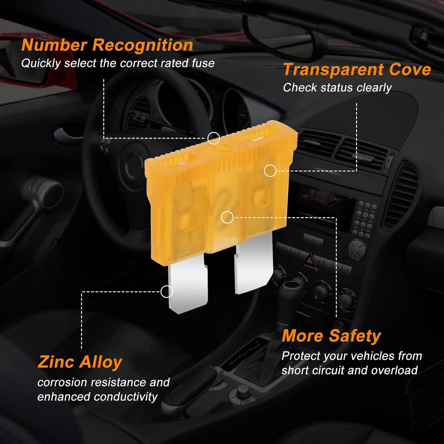 306 Pcs Car Fuses Assortment Kit, Automotive Fuses Replacement Fuses Standard & Mini & Low Profile Mini with 2 Car Fuse Tester and 2 Fuse Puller(2A/5A/10A/15A/20A/25A/30A/35A) image number 2