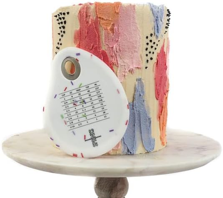 Sprinks Silicone Bowl Scraper | Heat-Resistant Premium Food-Grade Silicone | Non-Stick Surface | Dishwasher Safe Stain-Resistant | Curved Edge with Measurement Conversion