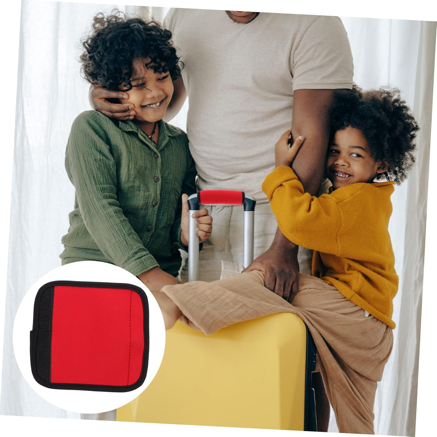 CALLARON Luggage Handle Wraps Neoprene Handle Covers Soft Grip Protection for Suitcase Travel Bags for Travel Accessories image number 4