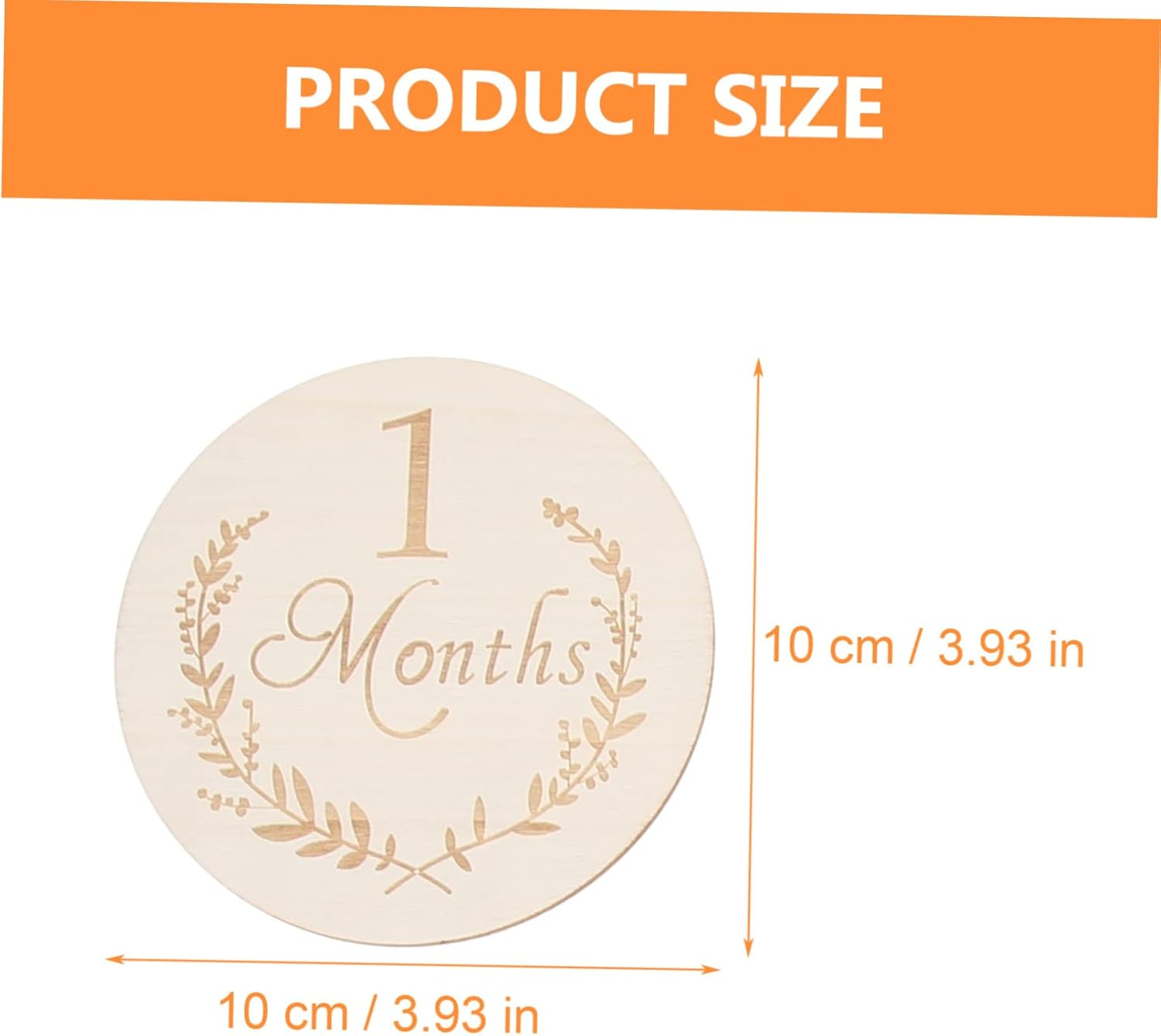 DOITOOL 13Pcs Wooden Slices Baby Milestone Cards Monthly Commemorative Photo Props for Newborn Growth Tracking image number 5