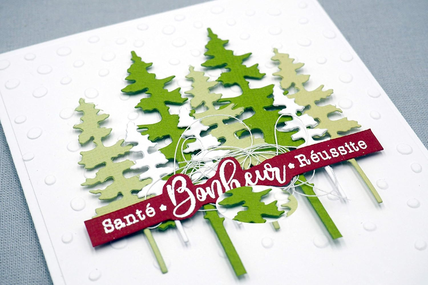 3Pcs Tree Metal Die Cuts,Christmas Tree Cedar Deer Cutting Dies Cut Stencils for DIY Scrapbooking Album Decorative Embossing Paper Dies for Card Making image number 5