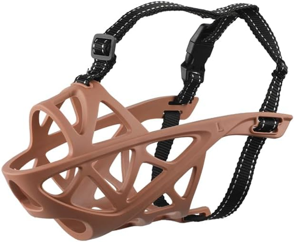 NALEINING Dog Muzzle, Professional Muzzle for Dogs, Anti-Bite and Anti-Bark, Allows Drinking and Panting (Large,Black)