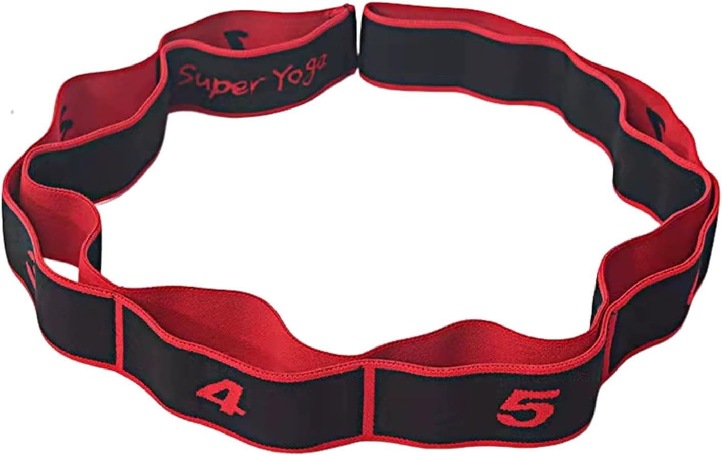 Yoga Bands Elastic Fitness 8-Section Segmented Stretching Digital Dance Back and Shoulder Suitable for Latin Pilates Strength Training Exercises Full-Body Workout Muscle Joint Mobility Enhancement image number 2