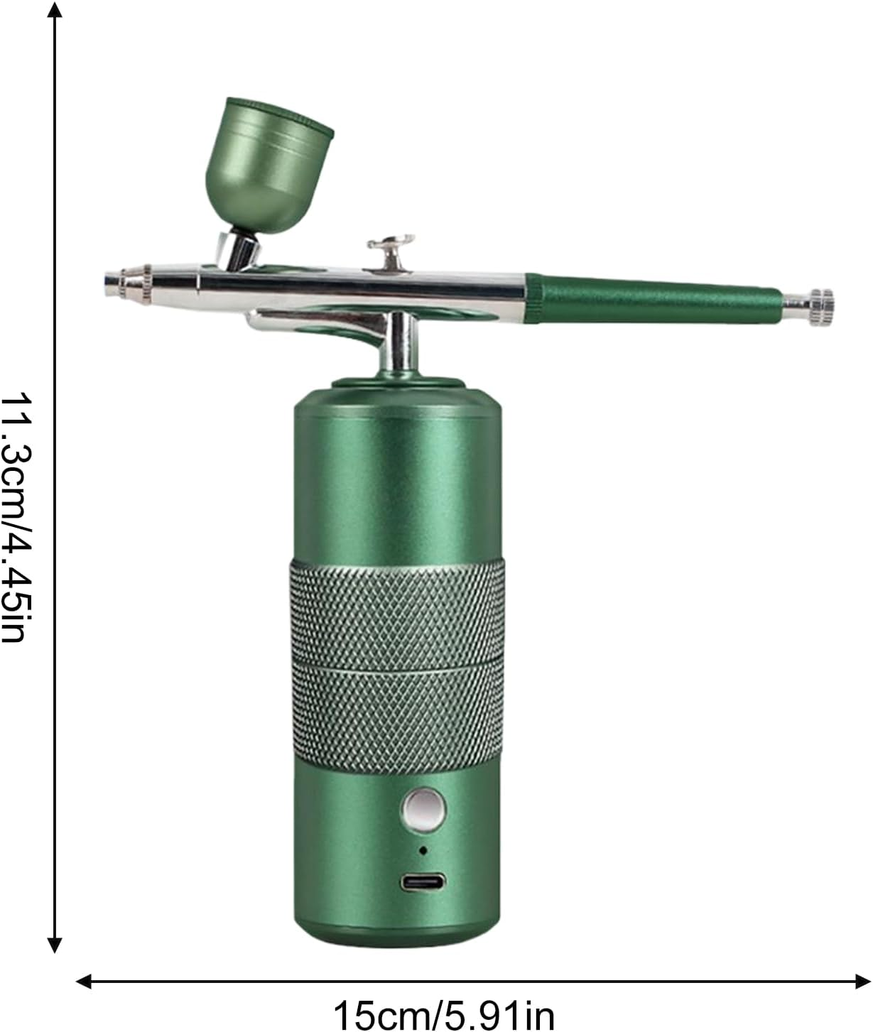 Nail Airbrush Machine | Cordless Airbrush,Painting Sprayer Set for Hair Makeup Beginner Model Cake Car Decorating Shoe Graffiti - Green image number 5