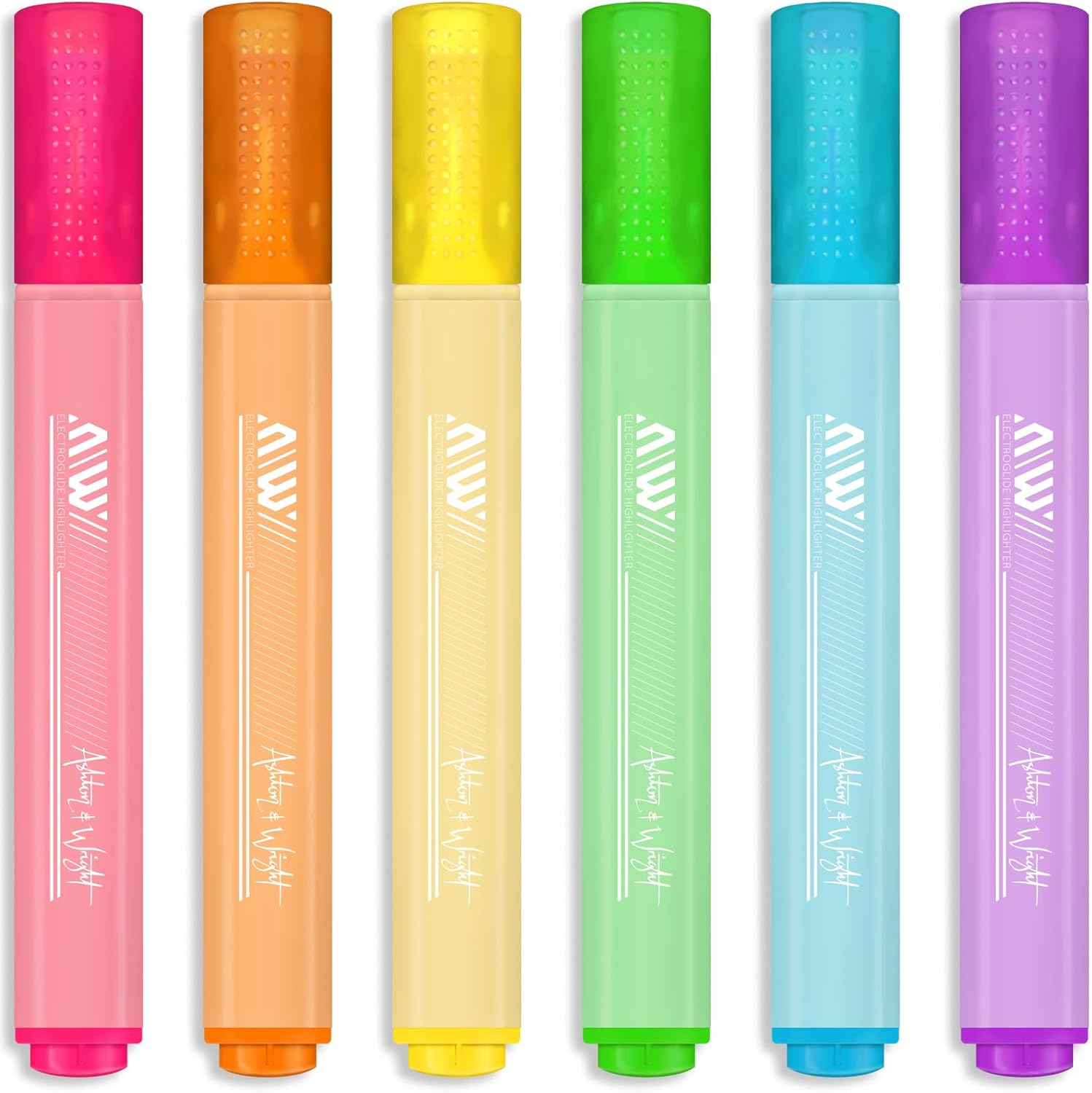 Ashton and Wright - Electroglide Triangular Highlighters - Pastel 6 Pack image number 3