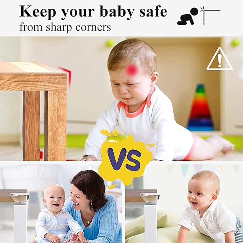 32 Pcs Corner Protector for Baby,Protectors Furniture Corner Guard & Edge Safety Bumpers Table Corner Protectors Bumpers to Cover Sharp Furniture & Table Edges(Clear) image number 1