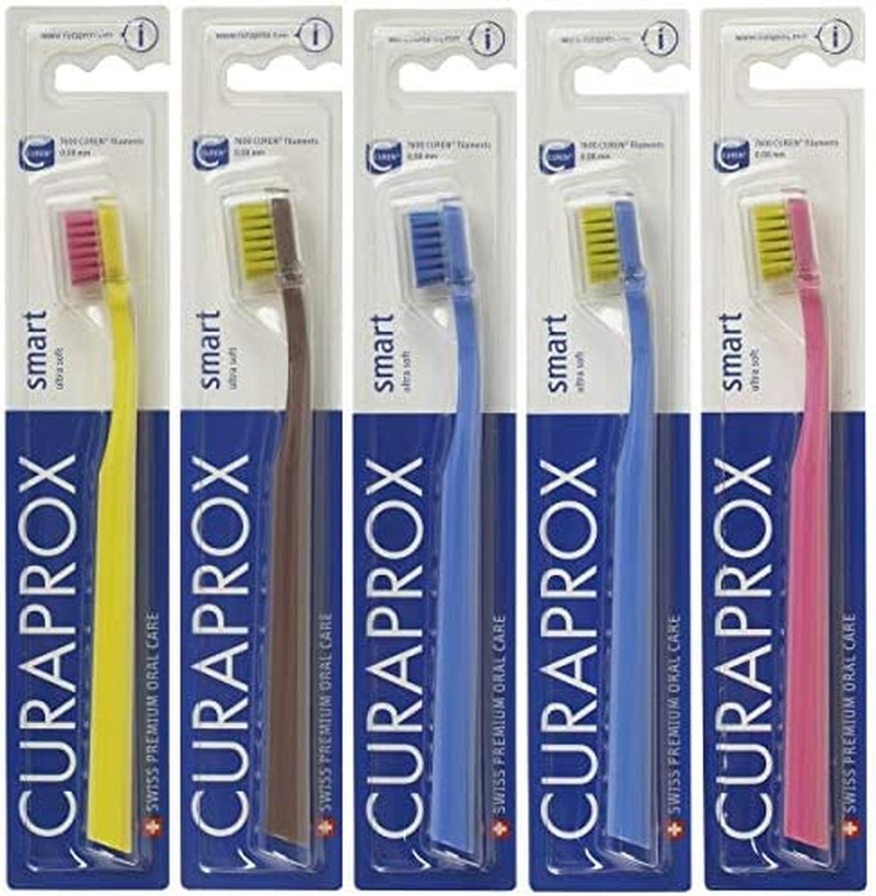Curaprox Toothbrush CS Smart - Small Manual Toothbrush for Kids and Adults with 7600 Ultra Soft CUREN Bristles - 1 Piece - Random Color image number 5