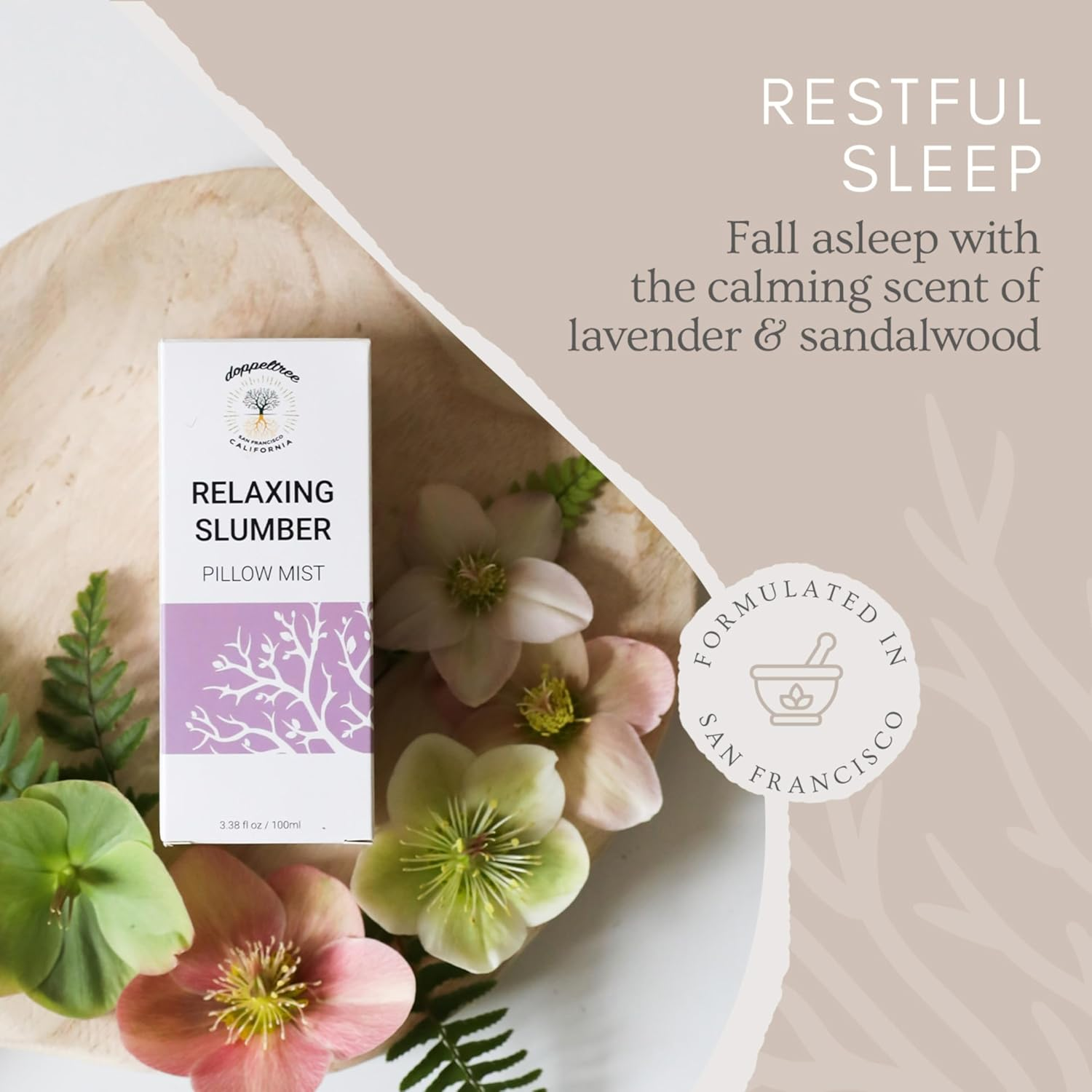 All Natural Pillow Spray for Better Sleeping - Made in USA - Antibacterial Mist for Acne and Linen Fabric Refresher with Lavender Essential Oil image number 3