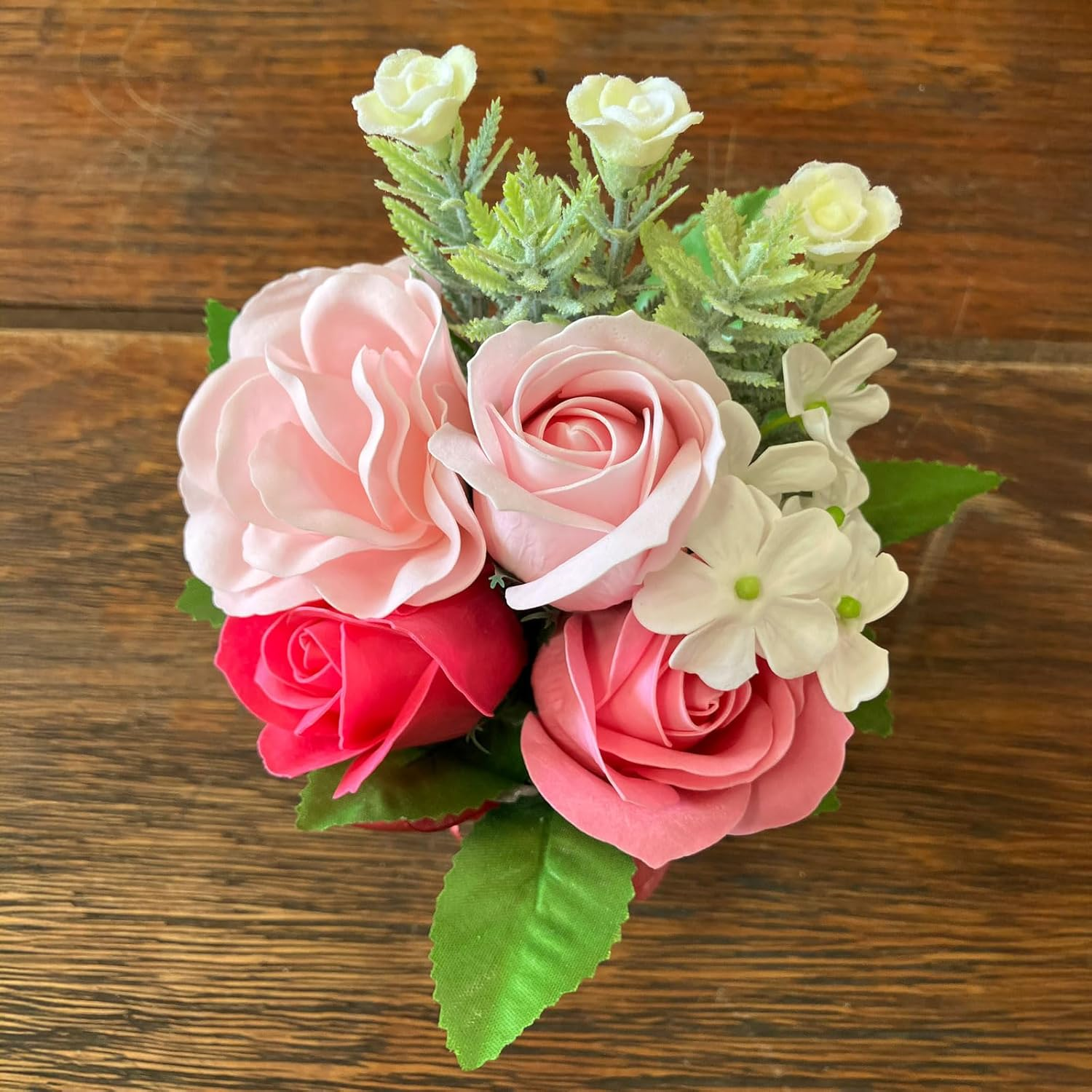 Q-FLA 786136 Soap Flower Bath Salt, Arrangement, SG, Pink, Gift image number 3