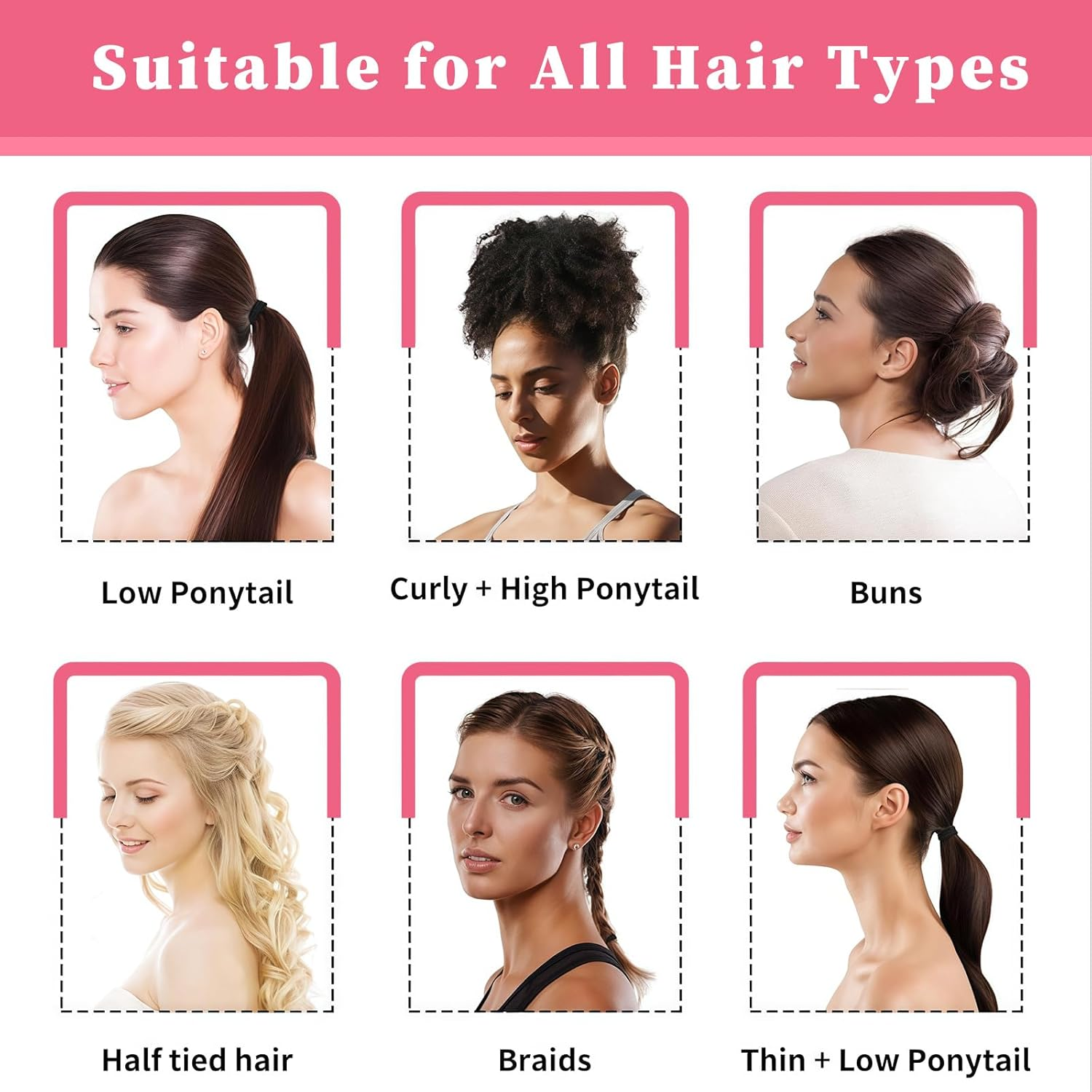 Xanthelle Hair Bobbles for Women and Girls, Pack of 100 4 Cm Seamless Elastic Hair Bands, Black Hair Bands for Children and Men, with Cosmetic Bag