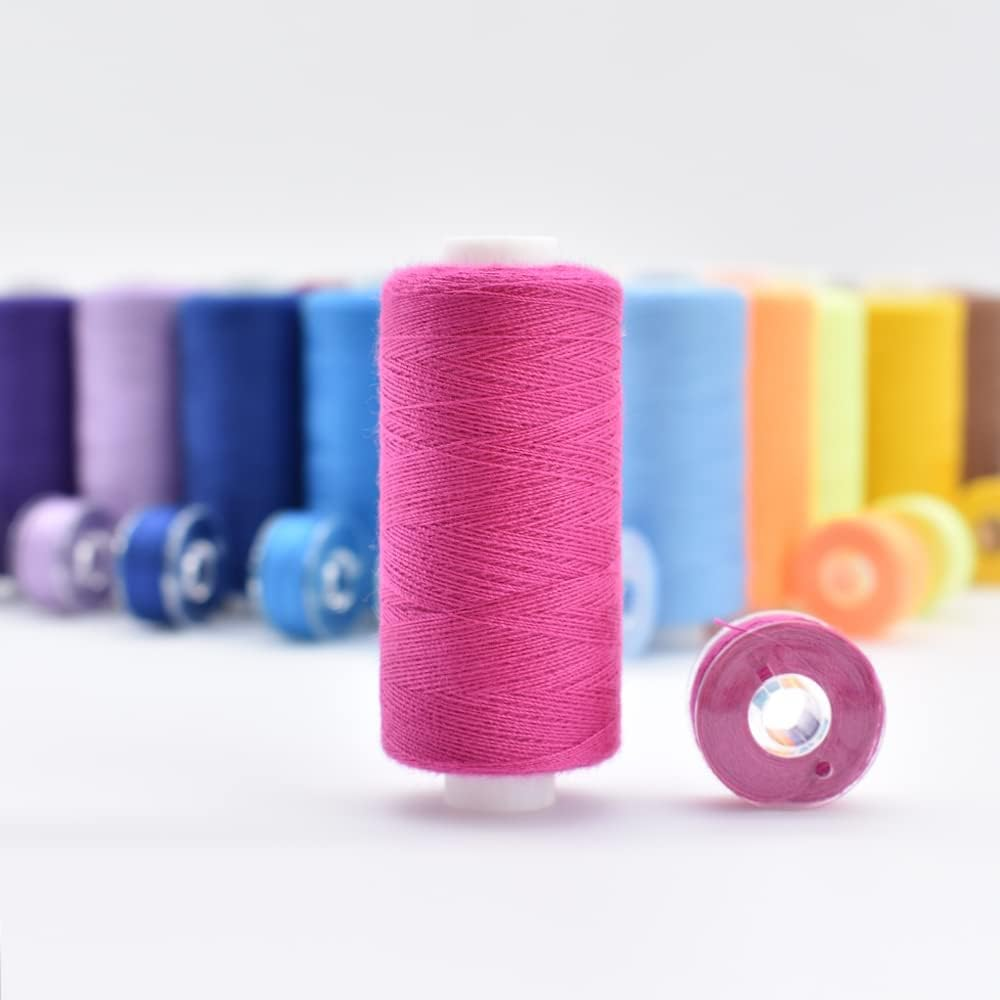 72Pcs Bobbins Sewing Threads Kit, 36 Colors 400 Yards per Polyester Thread Spools Prewound Bobbin with Case for Hand Machine Sewing, Emergency and Travel, DIY and Home image number 4