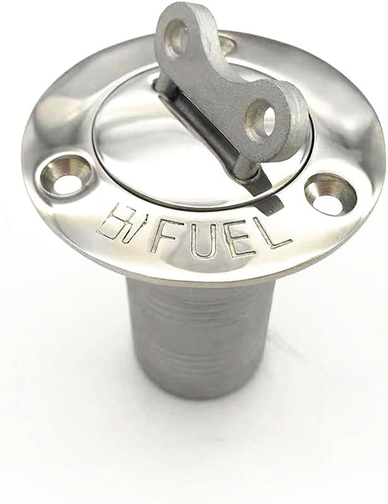 NUZAMAS 1.5" Lockable Stainless Steel Fuel Deck Filler 316 Stainless Steel with Key Cap Boat Yacht Accessories image number 4