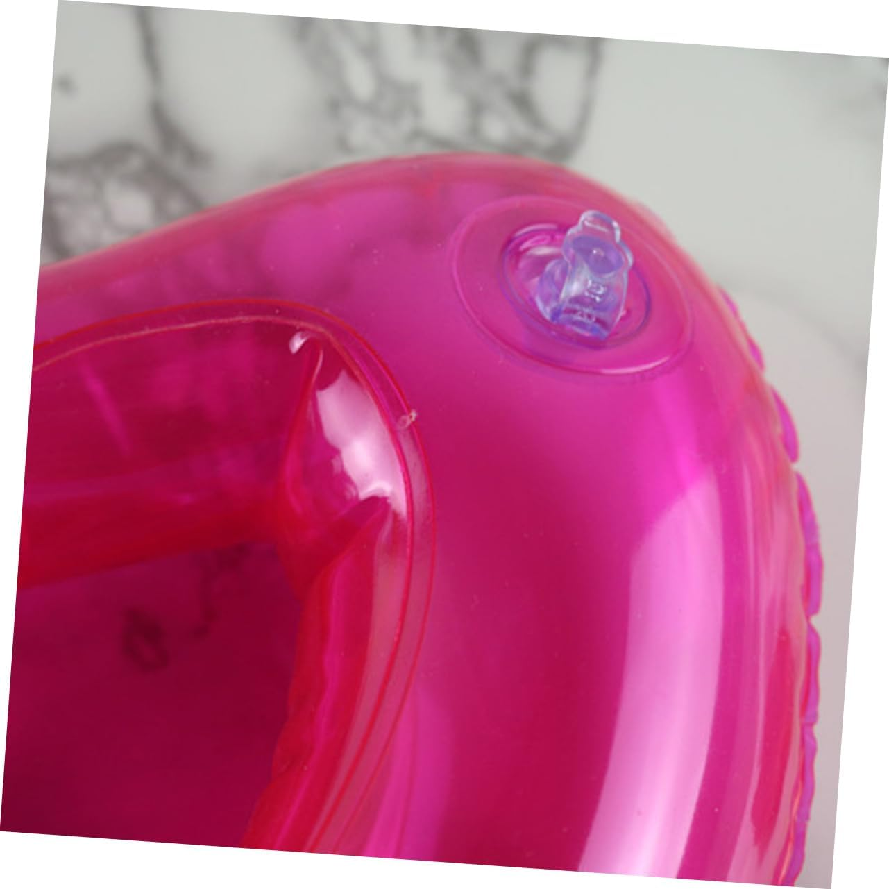 KICHOUSE 4Pcs Rosy Heart Shape Drink Cup Holder Inflatable for Summer Beach Toys image number 4