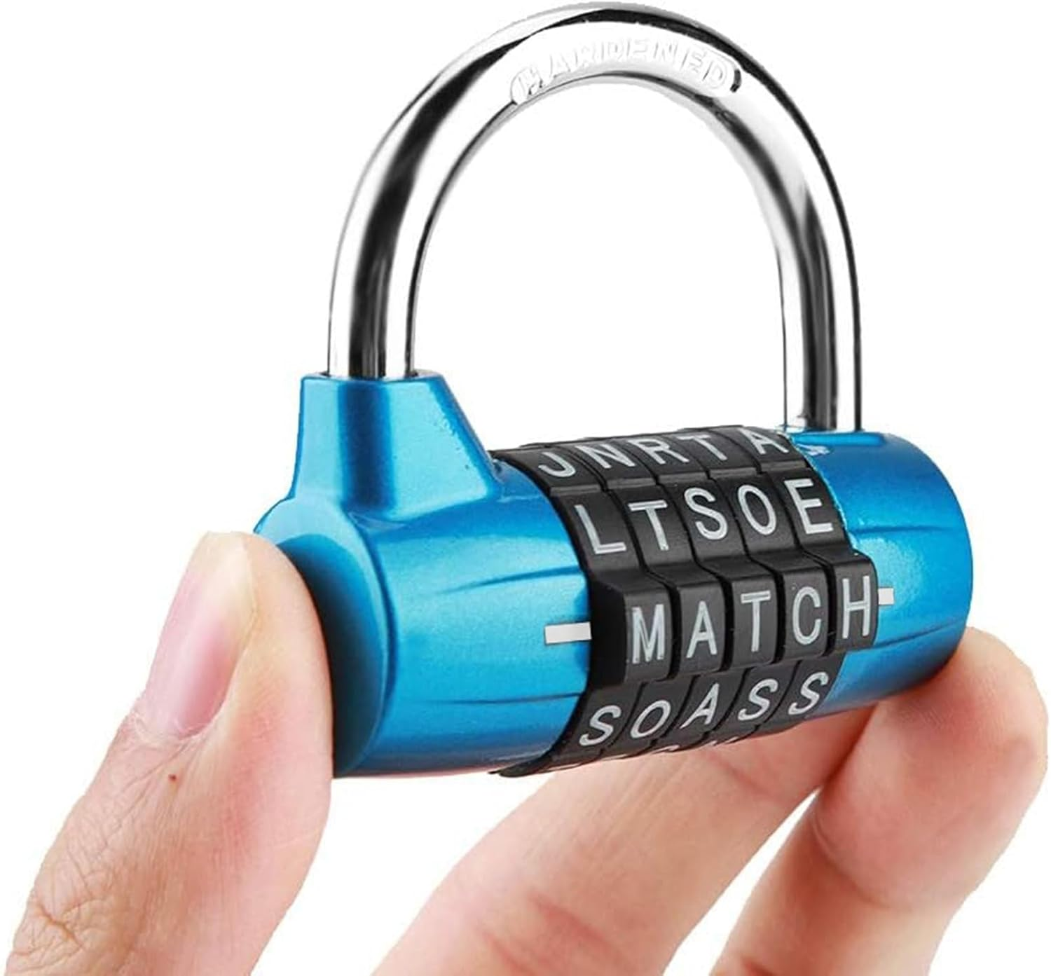 Combination Lock, 5 Letter Combination Padlock, Luggage Lock, Travel Lock, Safety Padlock Keyless Resettable Metal Lock for School Gym Locker, Sports Locker, Fence, Toolbox, Case, Hasp Storage