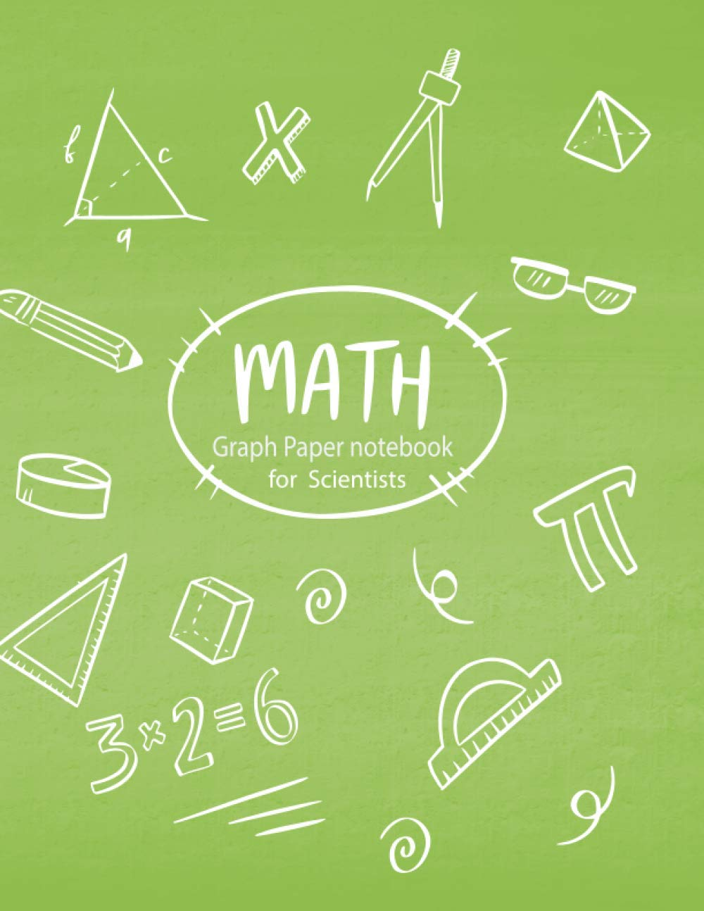 Math Graph Paper Notebook: Lined Graph Paper Composition Notebook [Large 8,5X11]Graph Paper 1Cm College Ruled image number 1