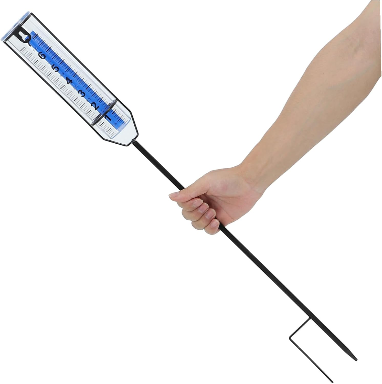 TEHAUX Large Outdoor Rain Gauge Freeze Protection Stake Mount for Accurate Water for Rain Measurement image number 6