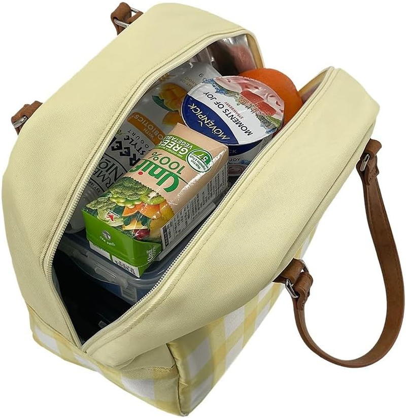 Sachi 'Style 237' Insulated Cali Lunch Bag - Daffodil Gingham