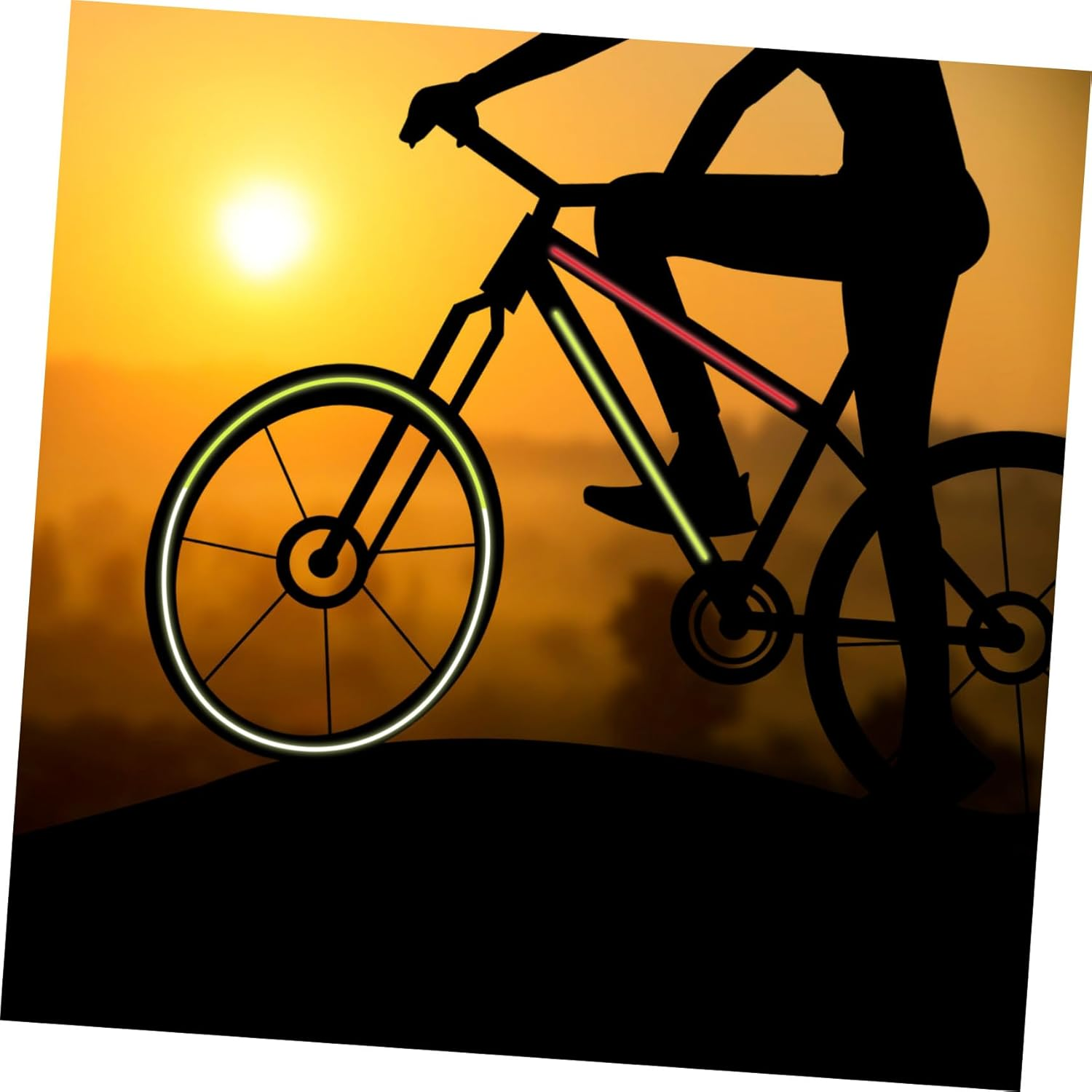 5 Rolls Bike Reflective Tape Multi- -Adhesive Safety Stickers for Night Riding Wear-Resistant Bike Warn Strips Easy Install Reflectors for Adult Cycling Safety image number 1