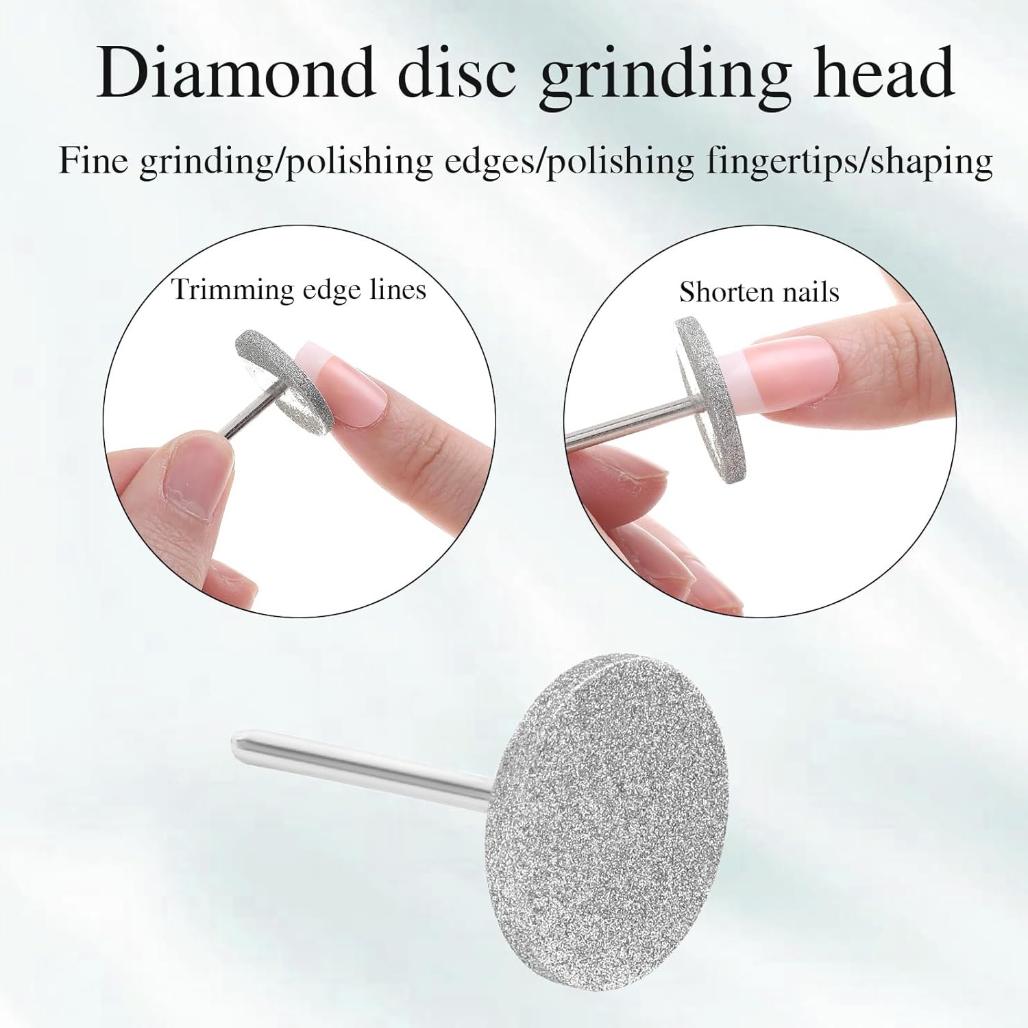 Elevatetech 2 Pcs Sanding Disc Nail Drill Bits, Electric Foot File Cuticle Bits with 4 Pcs Sanding Paper Discs Hard Skin Callus Remover Pedicure Supplies Fit for Most Electric Nail Drill Machines