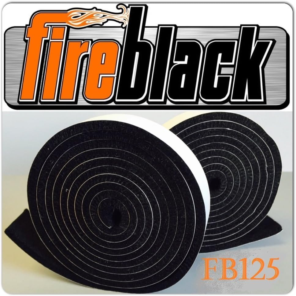 Fireblack Fb125 Self Stick Gasket Kit for Kamado Joe Lg XL High Temp Char Griller King-Griller Smoker Grills