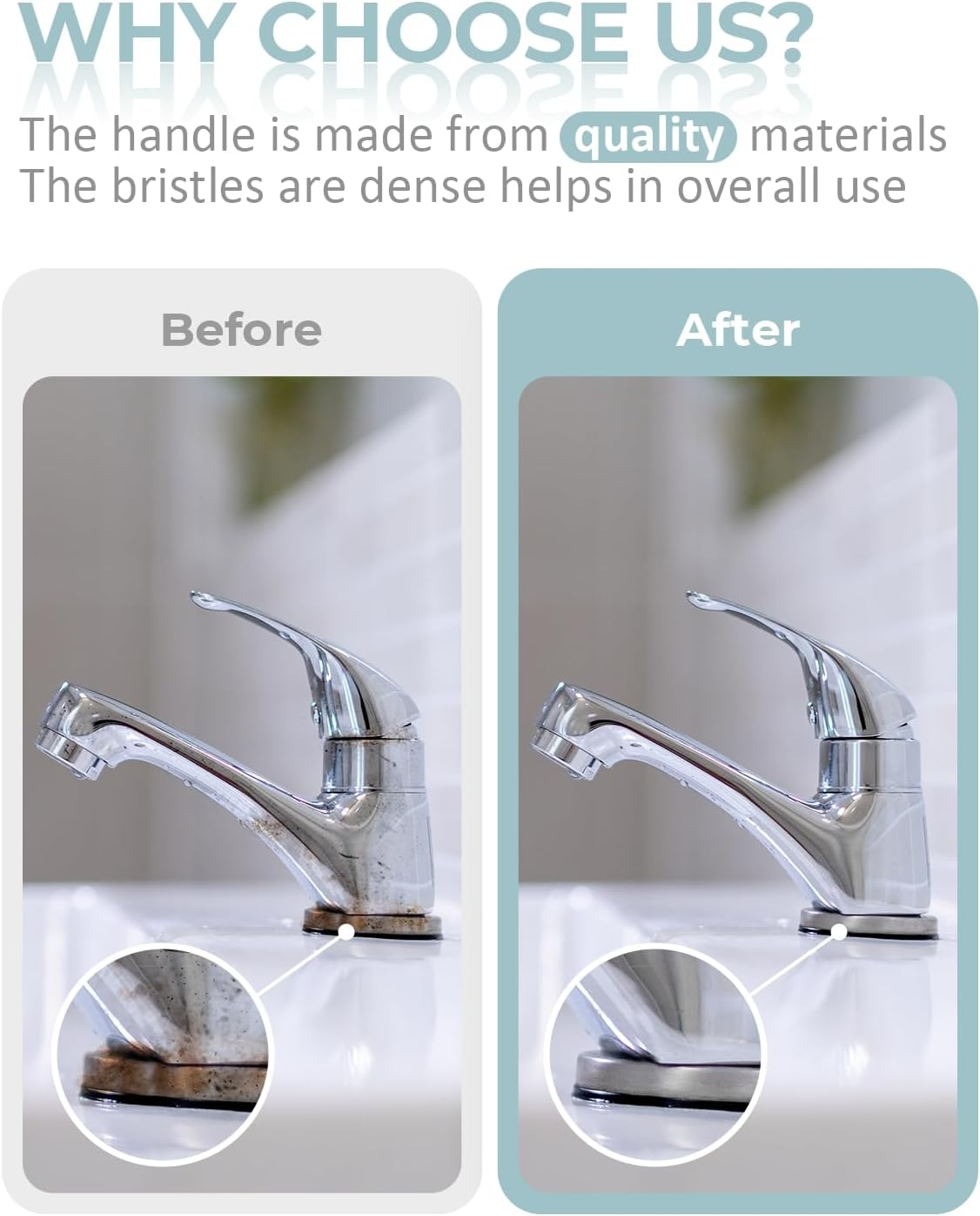 Sxhyf Cleaning Brush - Hard Bristle Crevice Cleaning Brush, Multifunctional Gap Cleaning Scrub Brush, Cleaning Tools for Household Use, Home, Kitchen, Bathroom, Window, Vehicle, (3, Light Blue) - 6, Black image number 2