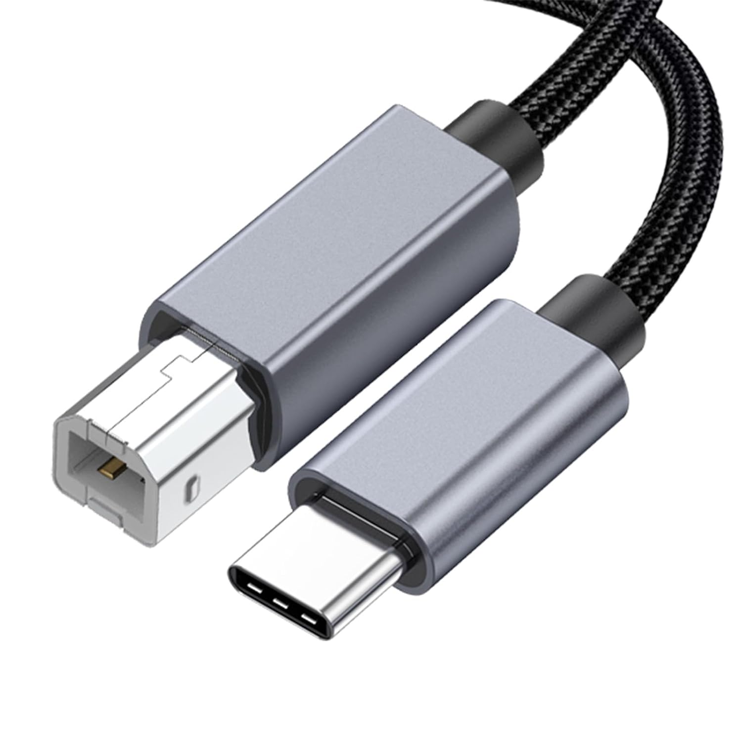 Danfetsoy USB C to USB B Printer Cable 6FT, USB B Male to USB C Male Printer Cable for Macbook Pro, Air, Yamaha Casio Digital Piano MIDI Controller DJ Controller, Printer, Scanner (1.8M/6Feet) image number 4