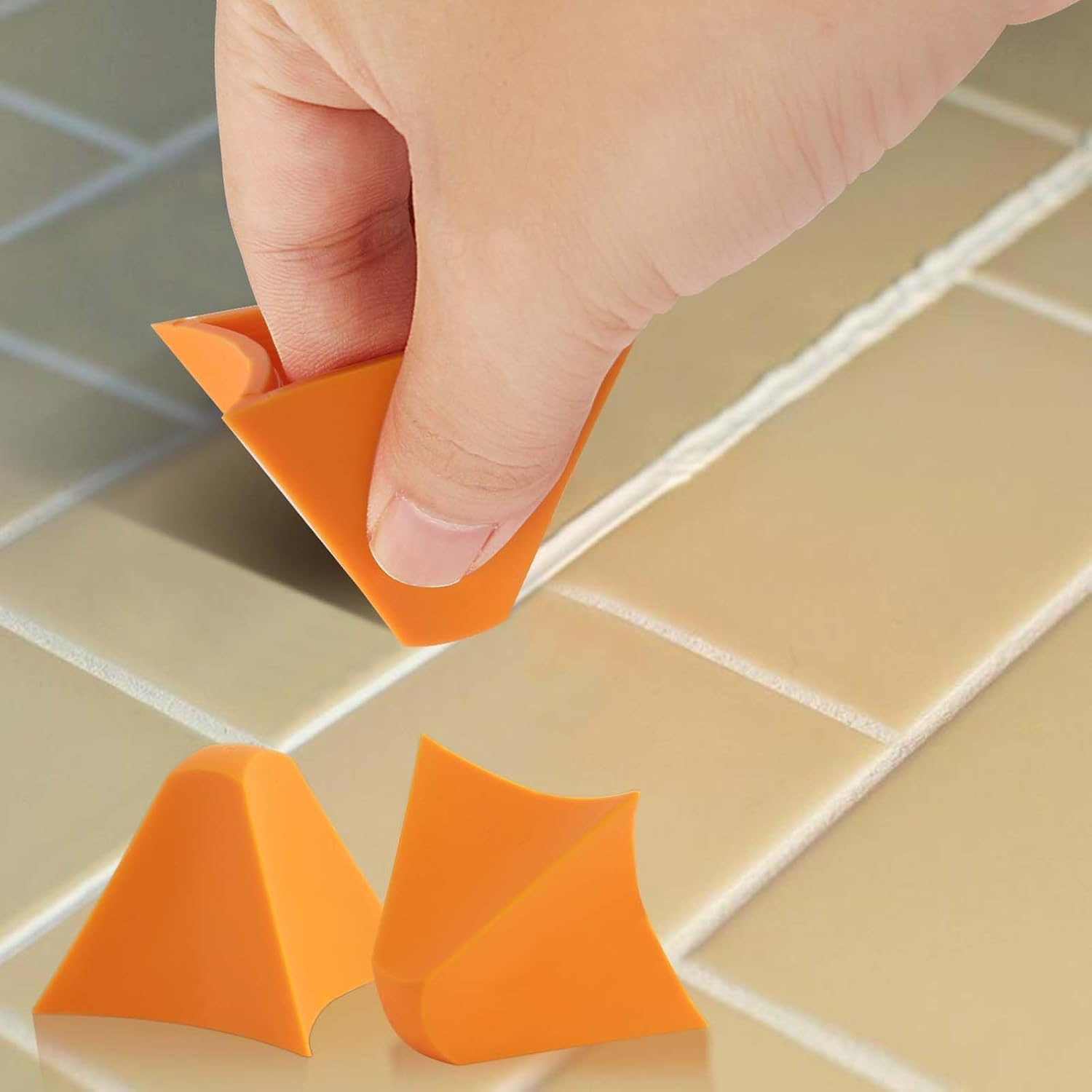 Eukyplace Silicone Caulking Tool, 4PCS Reusable Caulking Tool Kit for Smooth Floor Sealant Finishing &ndash; Perfect for Tile, Wood, Marble & More image number 4