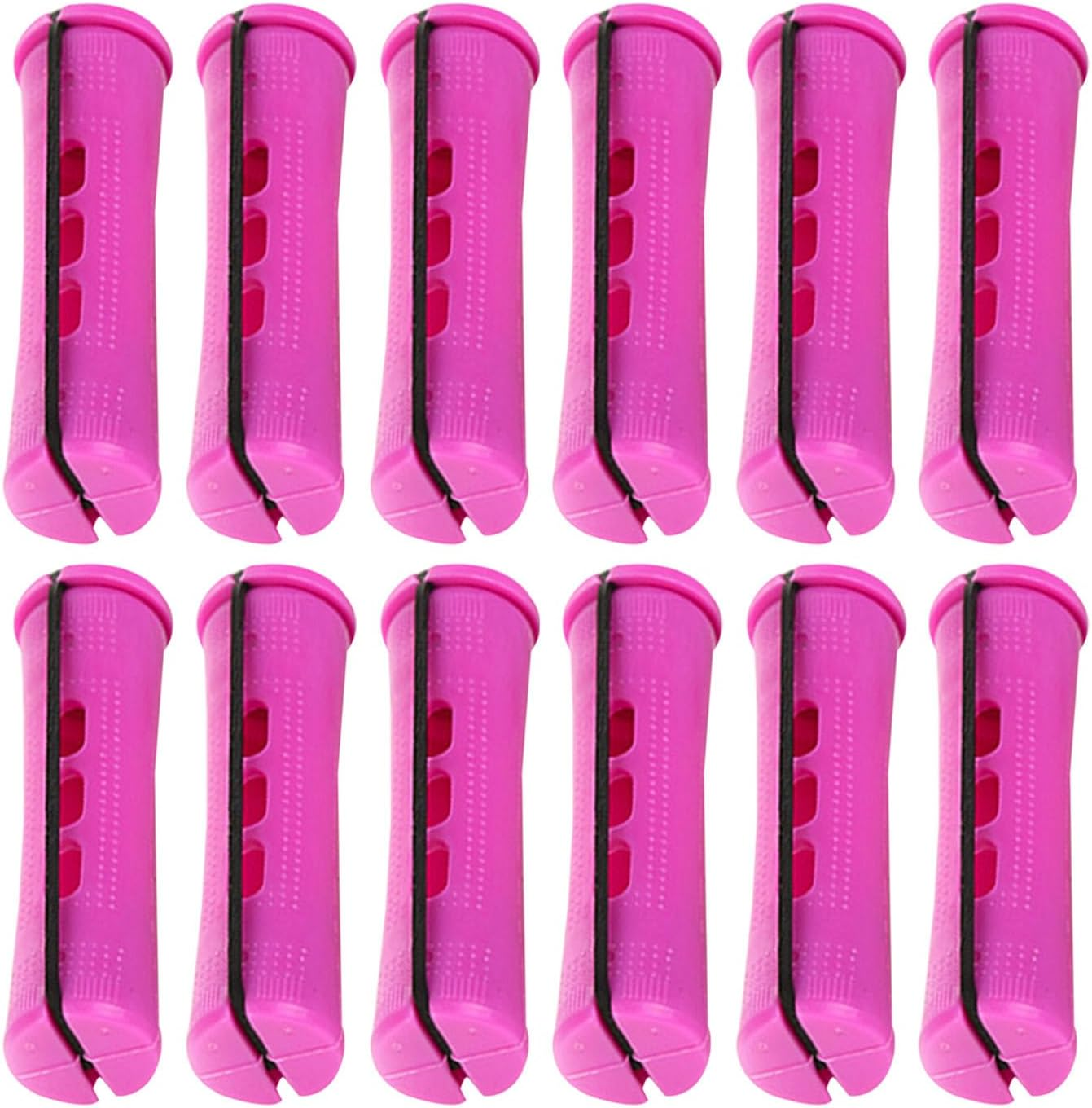 Heat Free Curlers, Heat Free Curling Rod - 12X Curlers for Long Hair with Elastic Bands | Portable Heatless Styling Tool for Women Home Use And