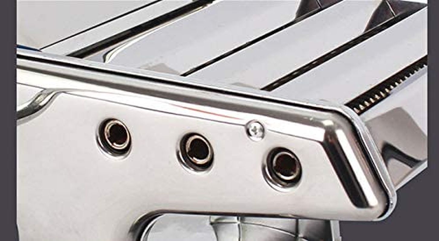 OZSTOCK&reg; Pasta Noodle Maker Machine Cutter for Fresh Spaghetti Thickness Settings image number 4