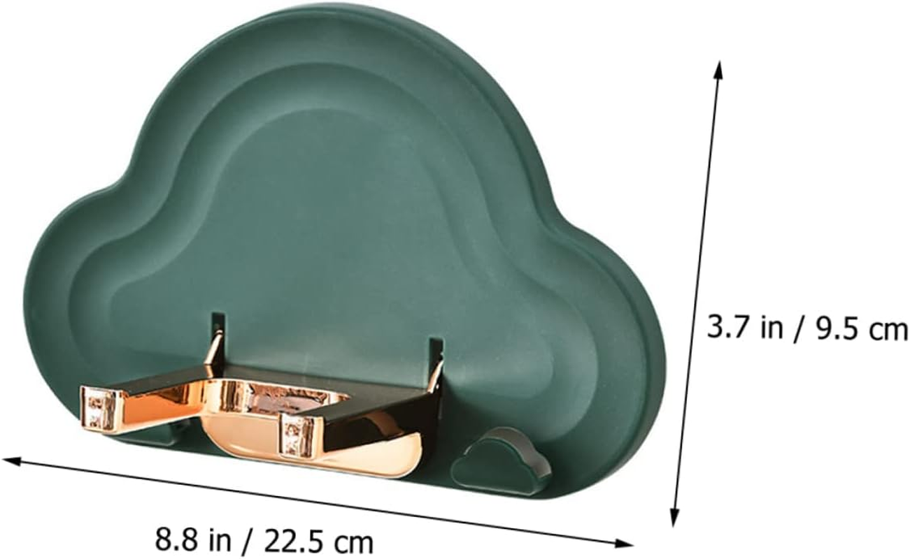 PENIKOKO Hair Dryer Shelf No Punching Design Hair Dryer Support Bathroom Storage Container Abs Pp