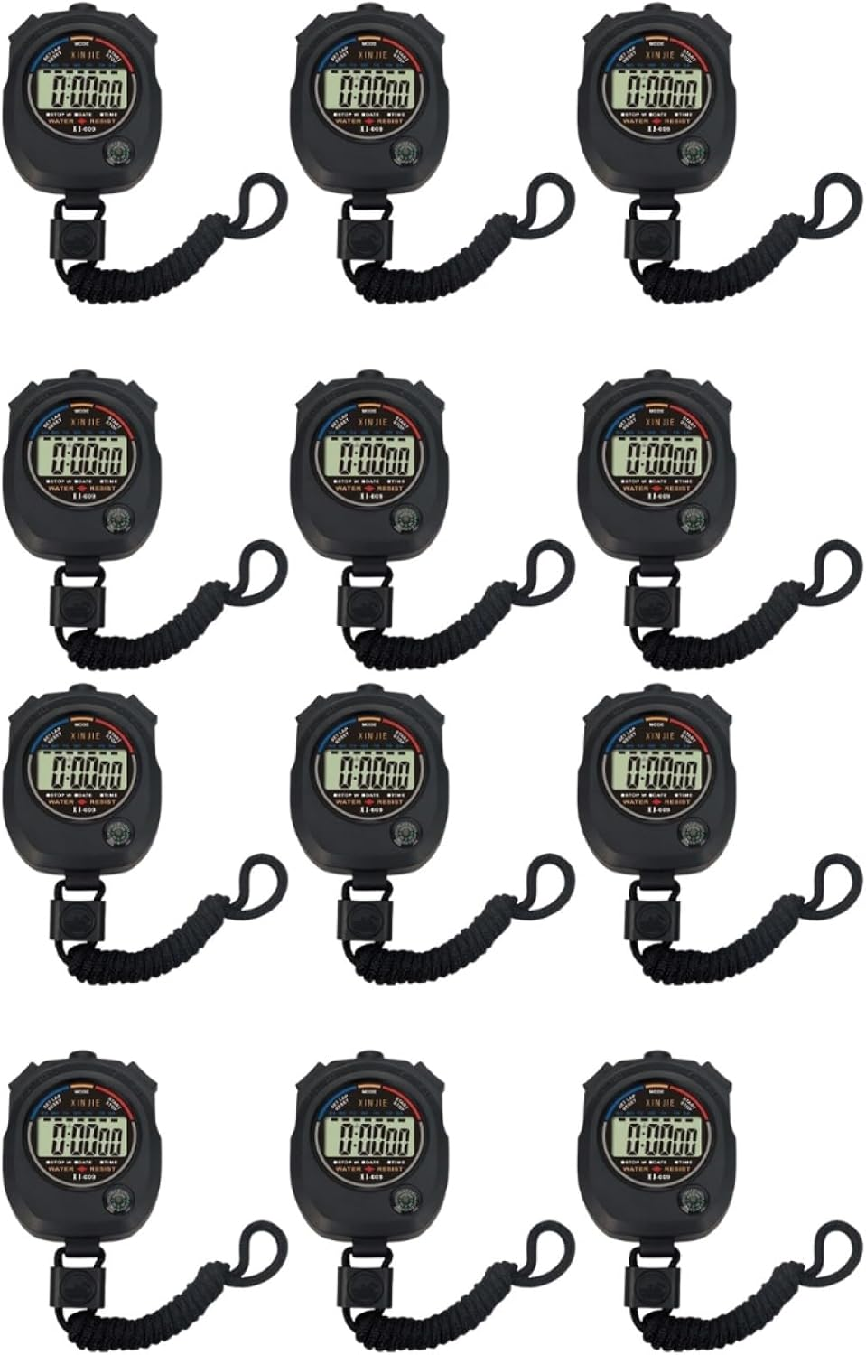BESPORTBLE 12 Pcs Timer Stopwatch for Game Referees Watch Match Stopwatch Classroom Electronic Watch Workout Game ES Running Handheld Abs