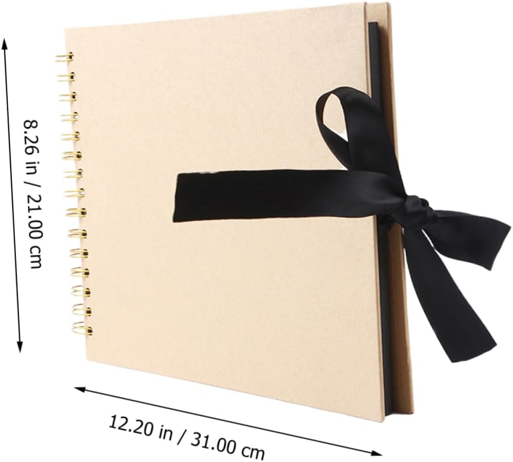 Photo Book Inserting Scrapbook Bowknot Ribbon Wedding Keepsake Handmade Album image number 6