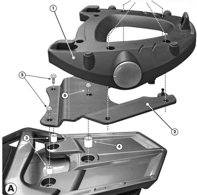 GIVI E228 Topcase Mounting Kit