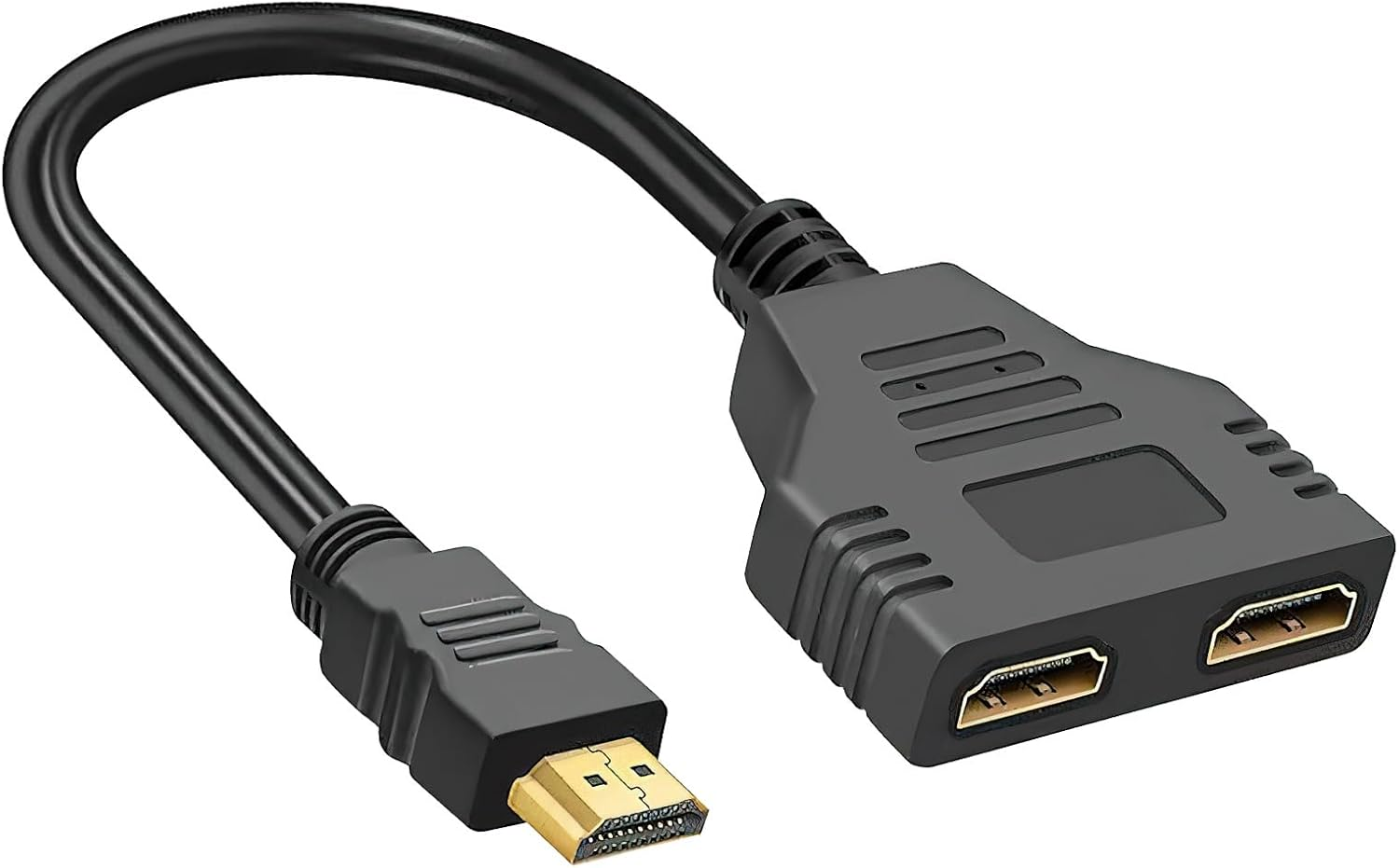 TNSLAND HDMI Splitter 1 in 2 Out Cable Supports Two Tvs Simultaneously HDMI Adapter 2 Monitors Simultaneously HDMI Cable Splitter HDMI for LCD Monitor HDTV HD LED and Projectors image number 4