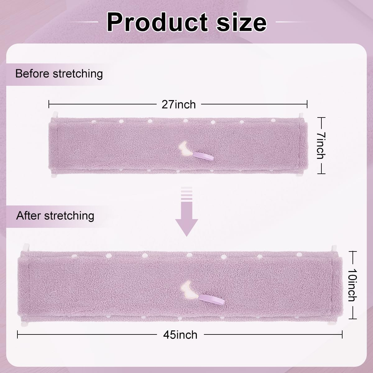 2 Packs Toilet Seat Cover, Plush Warm Bathroom Toilet Seat Cushion with Snaps Fixed Washable and Reusable Toilet Seat Lid Cover Pads, Fits Most Toilet Seats, Purple image number 3