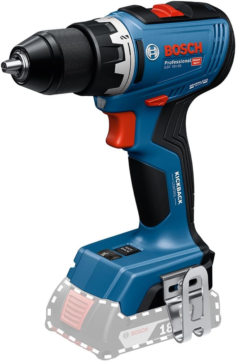 Bosch Professional 18V System Cordless Drill GSR 18V-65 (Brushless Motor, Head Length 166) image number 3