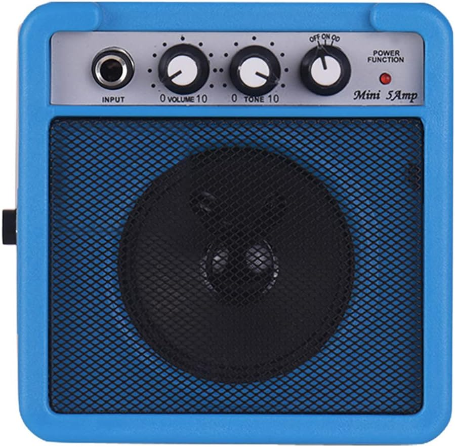 Yasao 5W Mini Guitar Amplifier Amp Speaker with 3.5Mm & 6.35Mm Inputs 1/4 Inch Output Supports Volume Tone Adjustment Overdrive image number 1