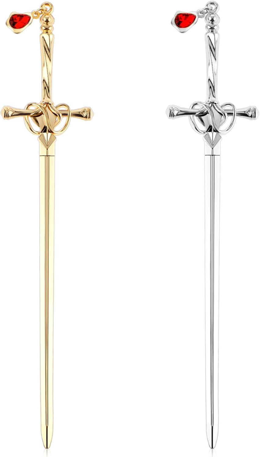 Jeffdad 2Pcs Sword Katana Bookmarks Vintage Silver Metal Pendant Bookmarks Unique Book Lovers Presents Valentine'S Day Gifts Thanks Gift for Boyfriend