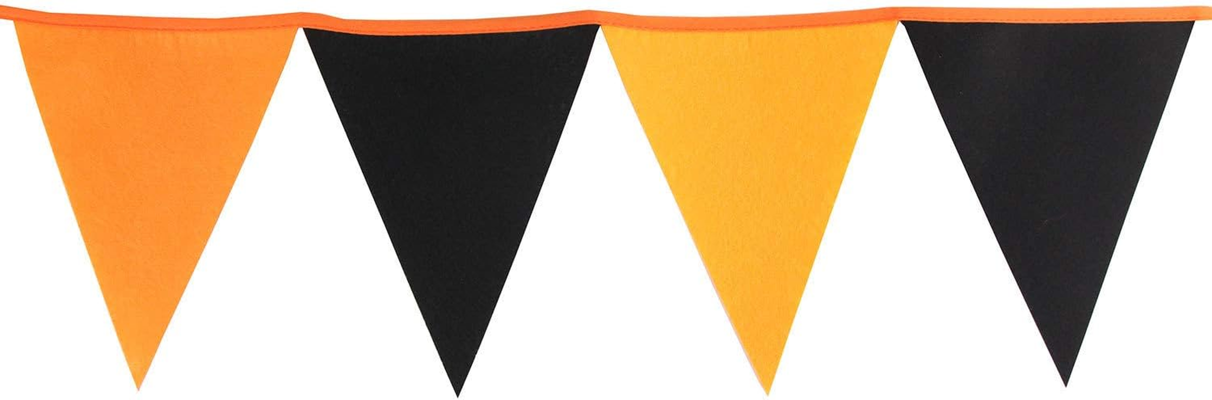 LOVENJOY Felt Black and Orange Halloween Burlap Banner | Halloween Party Decorations Supplies image number 5