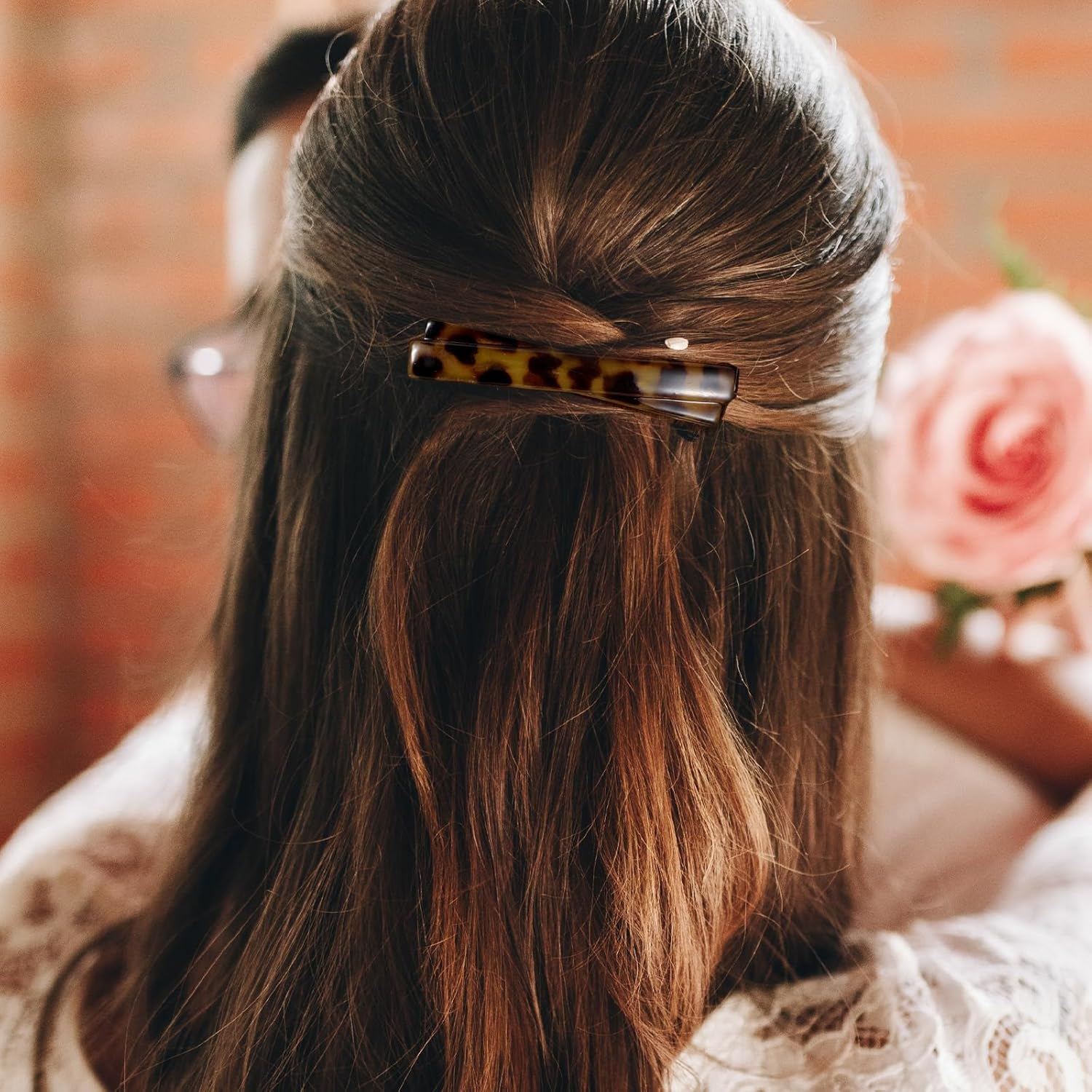 Pack of 4 French Hair Clips, Mabor Classic Hair Clips, Women'S Press on Hair Clips, Women'S Elegant Hair Accessories, Firm Fixation, for Fine Hair and Medium Thick Hair (4 Colours) image number 1